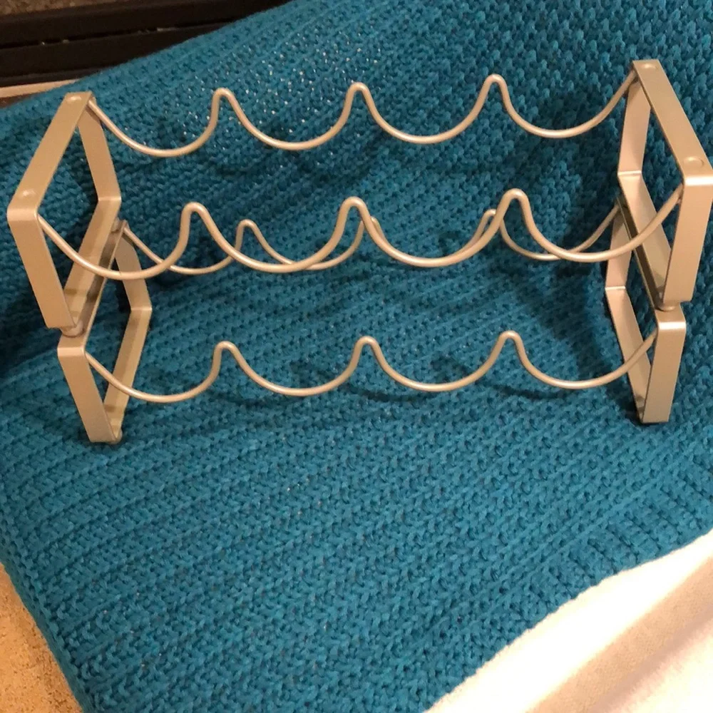 Set of 2 Stackable Steel Wine Racks